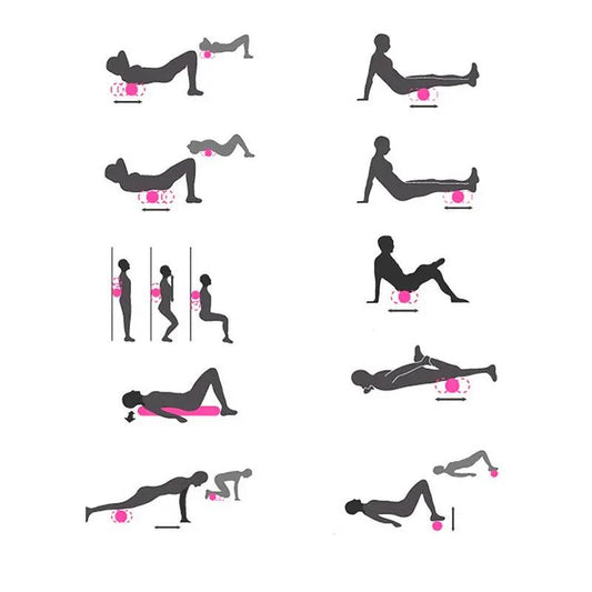 Yoga Foam Roller – Massage & Récupération Musculaire PINK COCO