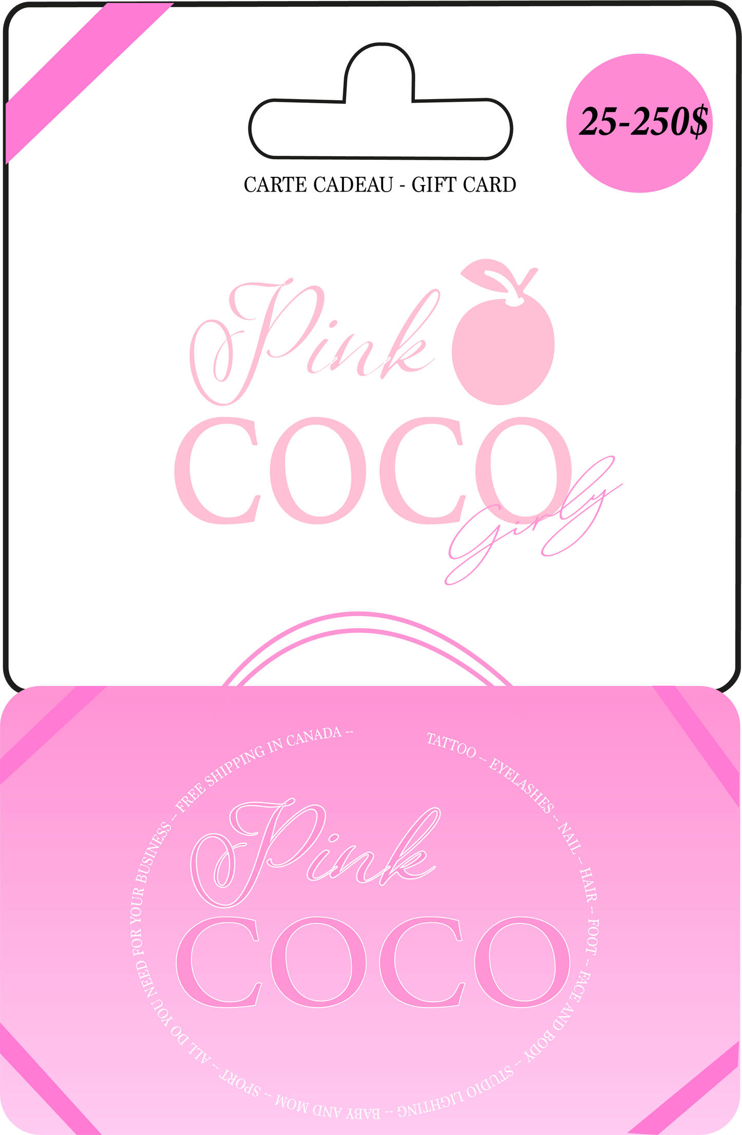 Carte Cadeau Pink Coco 💕 pinkcoco