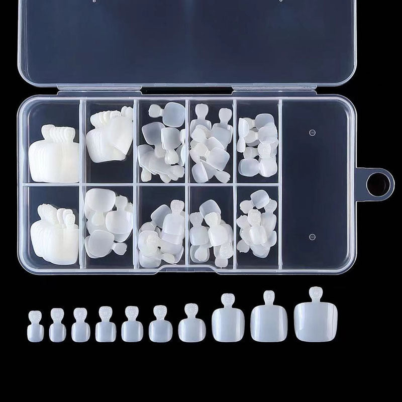 Professional Toenail Tips - 100 Pieces Clear or Natural
