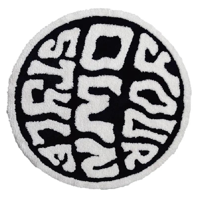 Coco SoftRound — Tapis rond épais au design minimaliste your own style PINK COCO