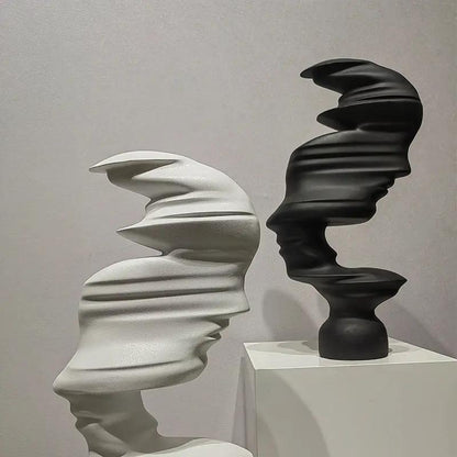 Coco AbstractMuse — Sculpture abstraite nordique & minimaliste PINK COCO