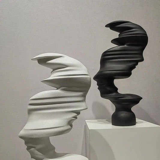 Coco AbstractMuse — Sculpture abstraite nordique & minimaliste PINK COCO