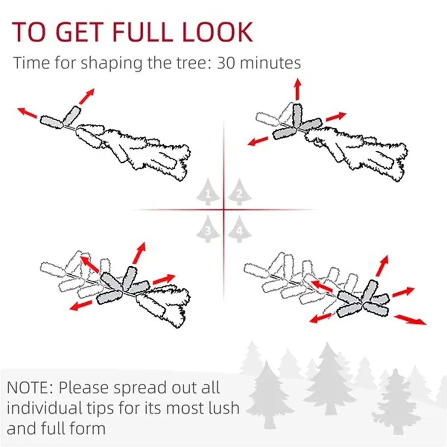 Sapin de Noël Artificiel Enneigé 6pi – Réaliste, Sécuritaire et Facile à Monter | Pink Coco pinkcoco