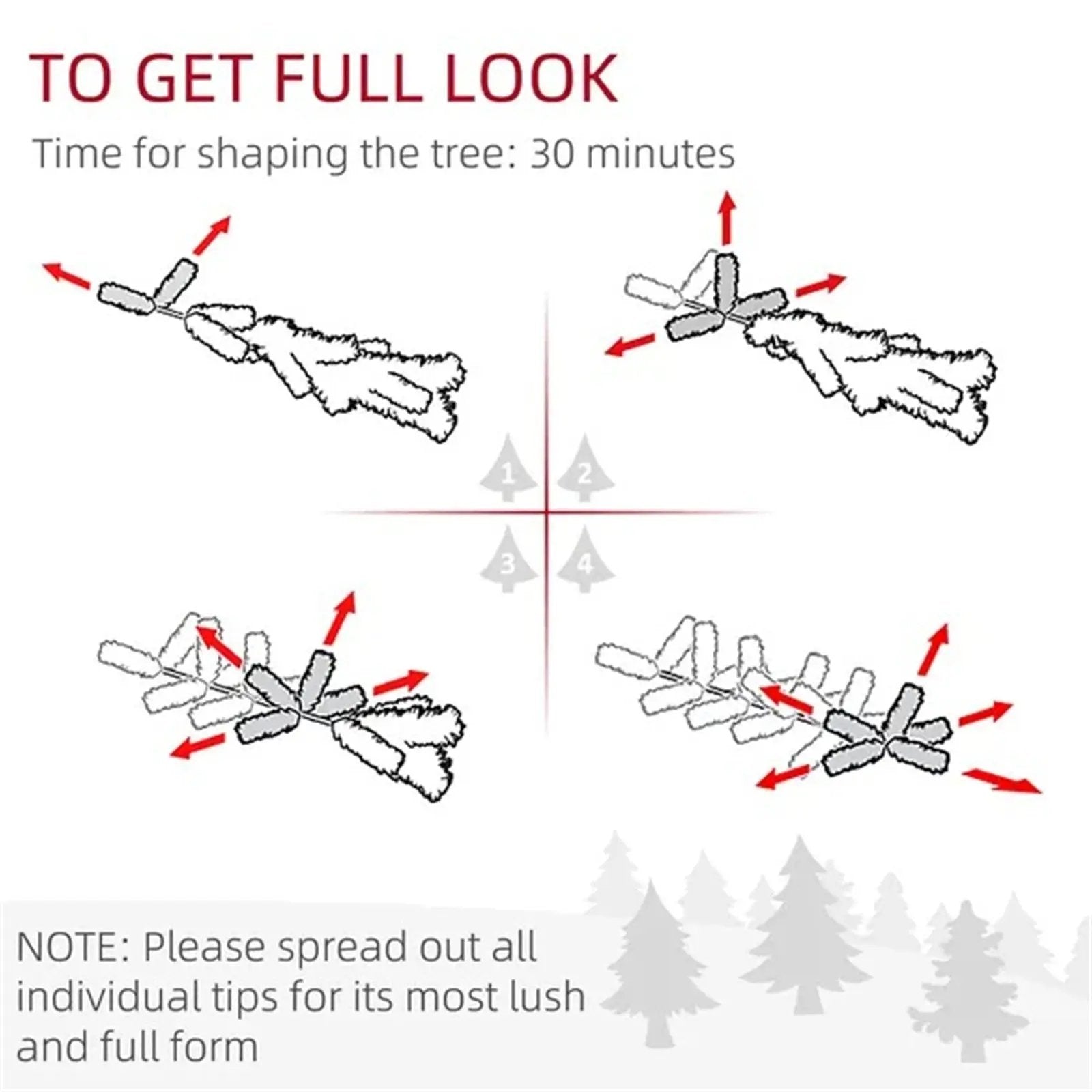 Sapin de Noël Artificiel Enneigé 6pi – Réaliste, Sécuritaire et Facile à Monter | Pink Coco pinkcoco