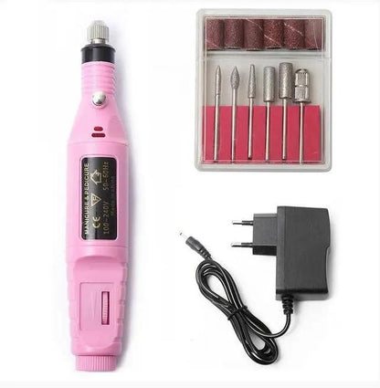 Coco Pen Drill – Mini Ponceuse Électrique Stylo Professionnelle pour Ongles (20 000 RPM) PINK COCO