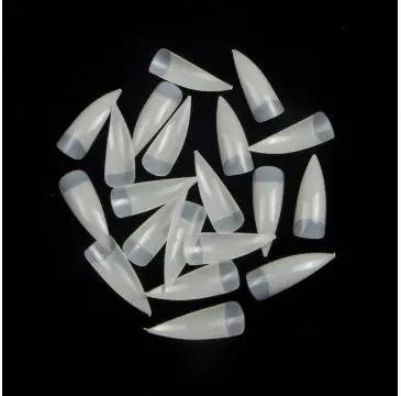 Coco French Tips – Capsules Longues Pointues Naturelles & Transparentes (Boîte de 100 pièces) PINK COCO