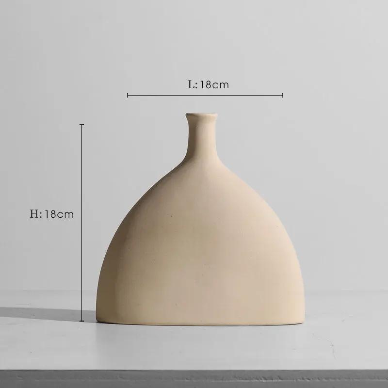 Coco GeoVase — Vase en céramique minimaliste fait main PINK COCO