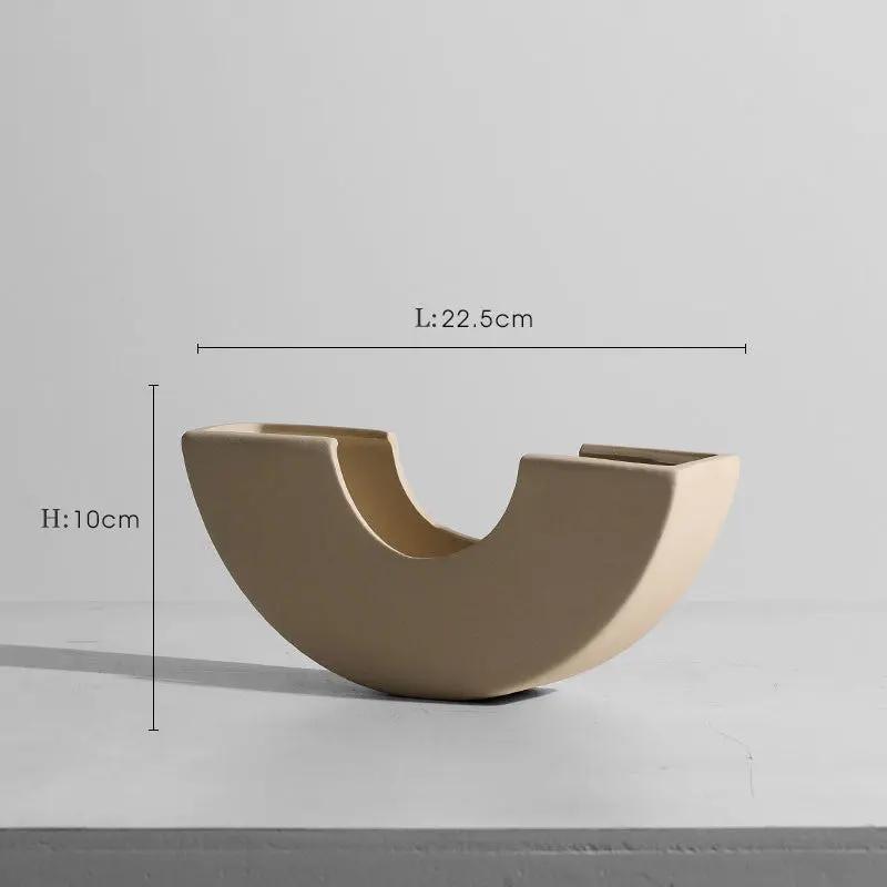 Coco GeoVase — Vase en céramique minimaliste fait main PINK COCO