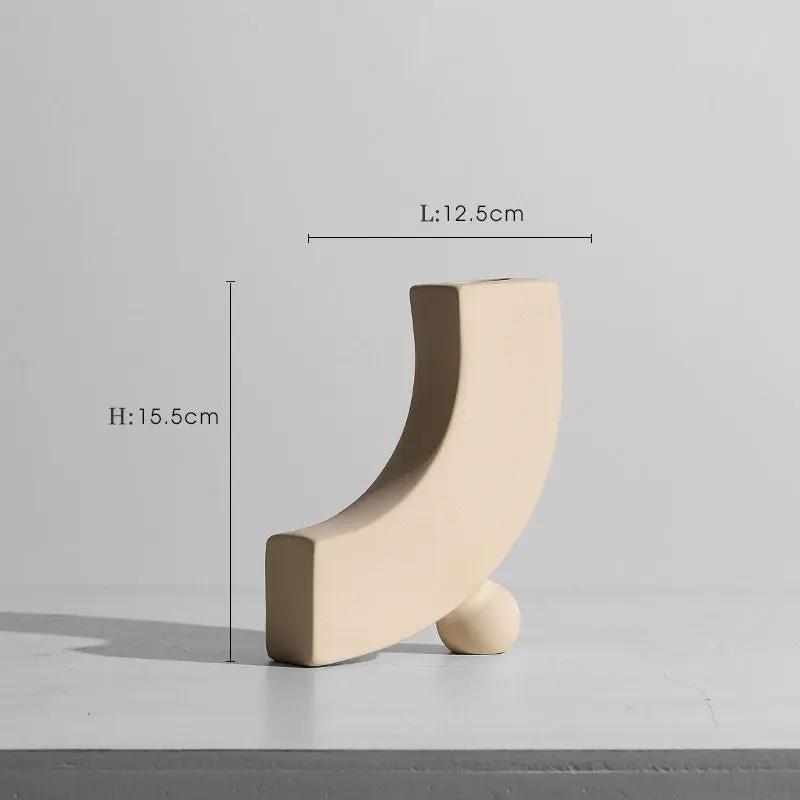 Coco GeoVase — Vase en céramique minimaliste fait main PINK COCO