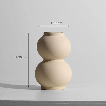 Coco GeoVase — Vase en céramique minimaliste fait main PINK COCO