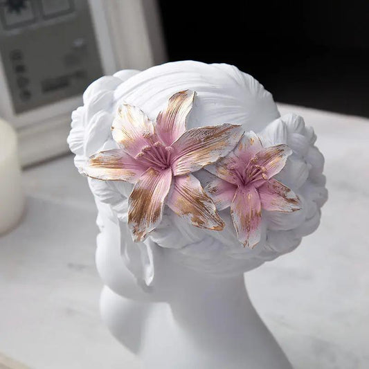 Coco NordicArt — Sculpture décorative moderne en résine PINK COCO