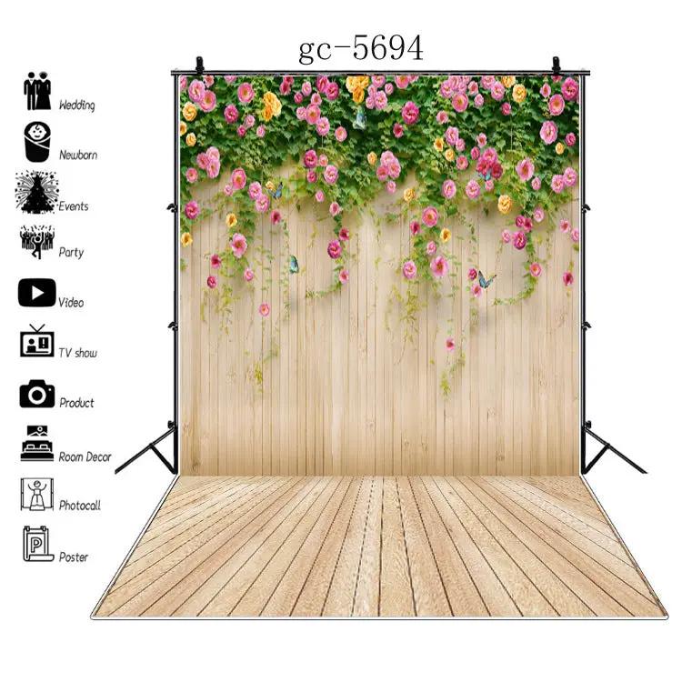 Coco BackdropPro – Fond photo en vinyle effet bois 150×210 cm PINK COCO