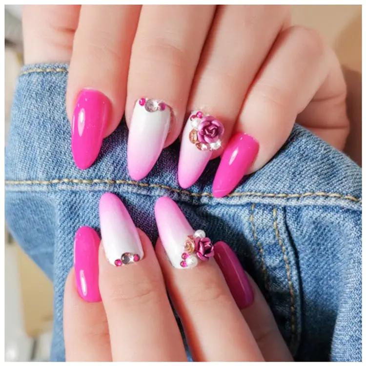 Coco Luxe Gems – Strass Métalliques & Perles Effet Œil de Chat pour Nail Art PINK COCO