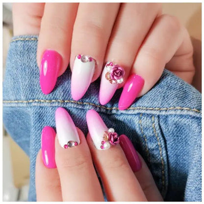 Coco Luxe Gems – Strass Métalliques & Perles Effet Œil de Chat pour Nail Art PINK COCO