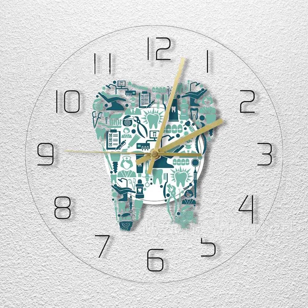 Horloge Murale Dentaire Moderne – Design Acrylique Lumineux | Pink Coco Dental PINK COCO