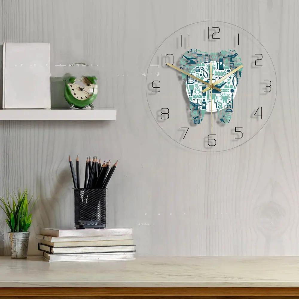 Horloge Murale Dentaire Moderne – Design Acrylique Lumineux | Pink Coco Dental PINK COCO