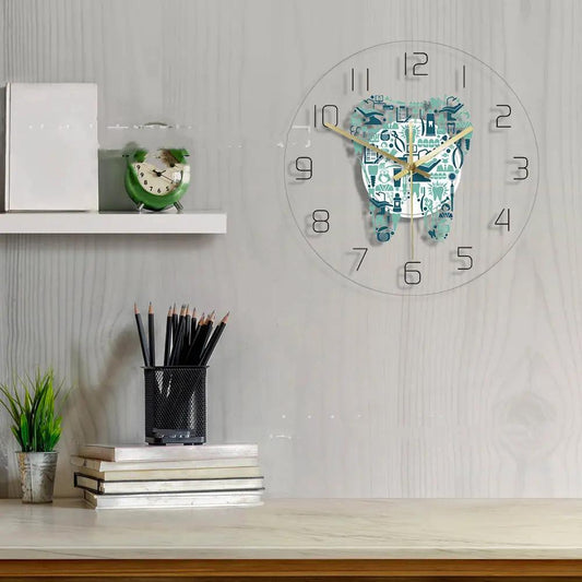 Horloge Murale Dentaire Moderne – Design Acrylique Lumineux | Pink Coco Dental PINK COCO