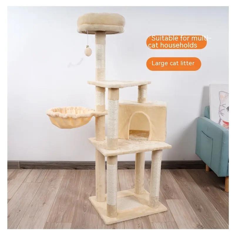 Arbre à Chat Doux avec Nœud – Design Chic et Confortable | Pink Coco PINK COCO