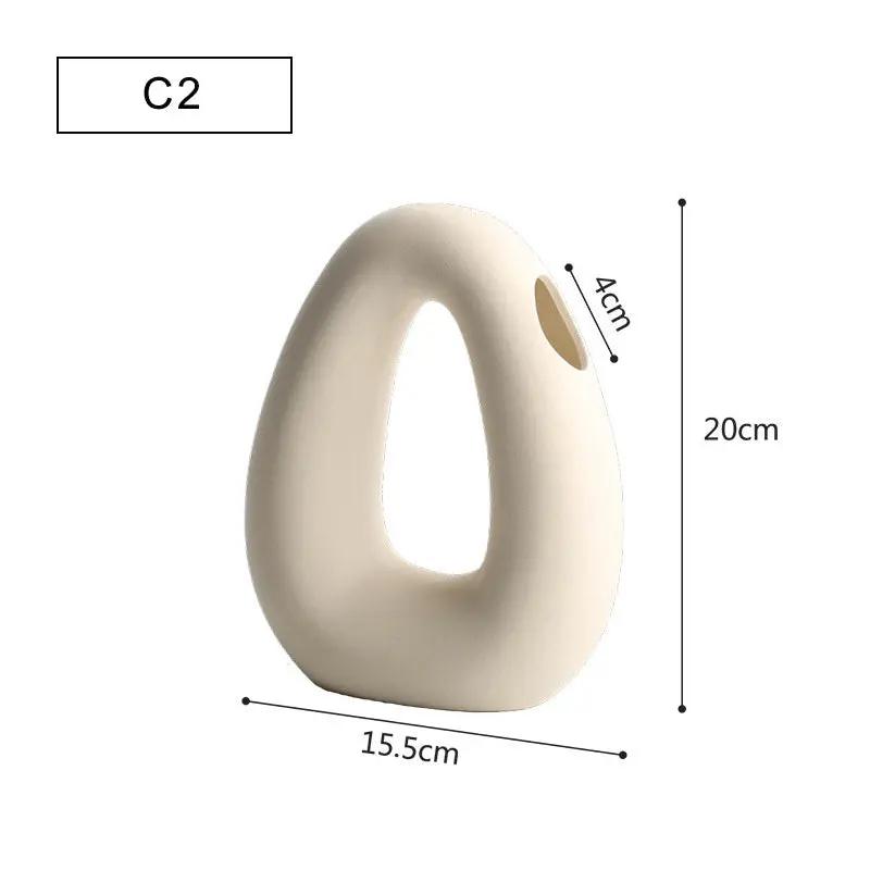 Coco GeoVase — Vase en céramique minimaliste fait main PINK COCO