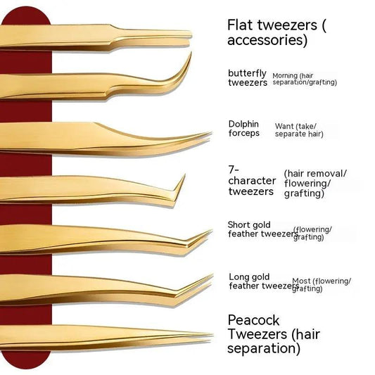 Coco Lash Pro Tweezers – Pince à Cils Professionnelle en Acier Inoxydable PINK COCO