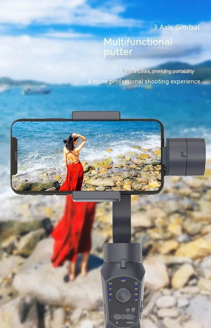 Stabilisateur Téléphone Portable – 3 Axes Noir PINK COCO