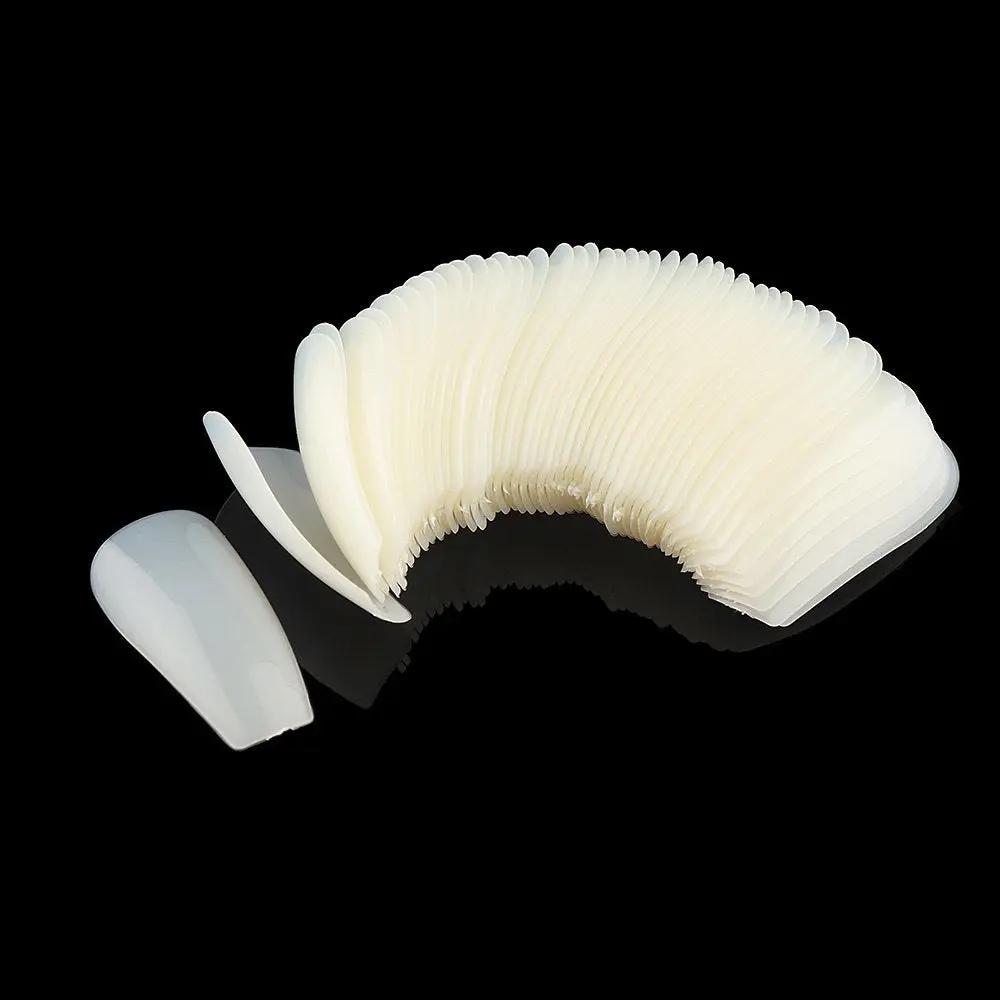 Coco Ballerina Nails – Faux Ongles Longs Forme Caisse / Ballerine Pleine Couverture (100 ou 600 pièces) PINK COCO