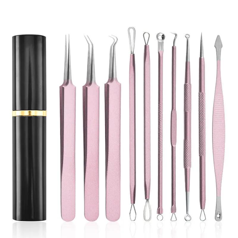 Coco Acne Care Set – Kit de 10 Aiguilles Anti-Imperfections avec Boîtier en Aluminium PINK COCO