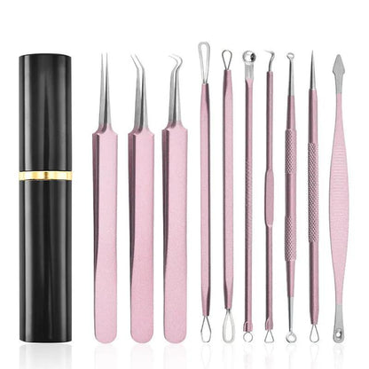 Coco Acne Care Set – Kit de 10 Aiguilles Anti-Imperfections avec Boîtier en Aluminium PINK COCO