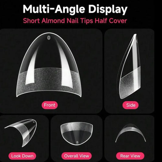 Coco Seamless Nails – 120 Ongles Ultra-fins Effet Mat Naturel (Forme Amande Courte) PINK COCO