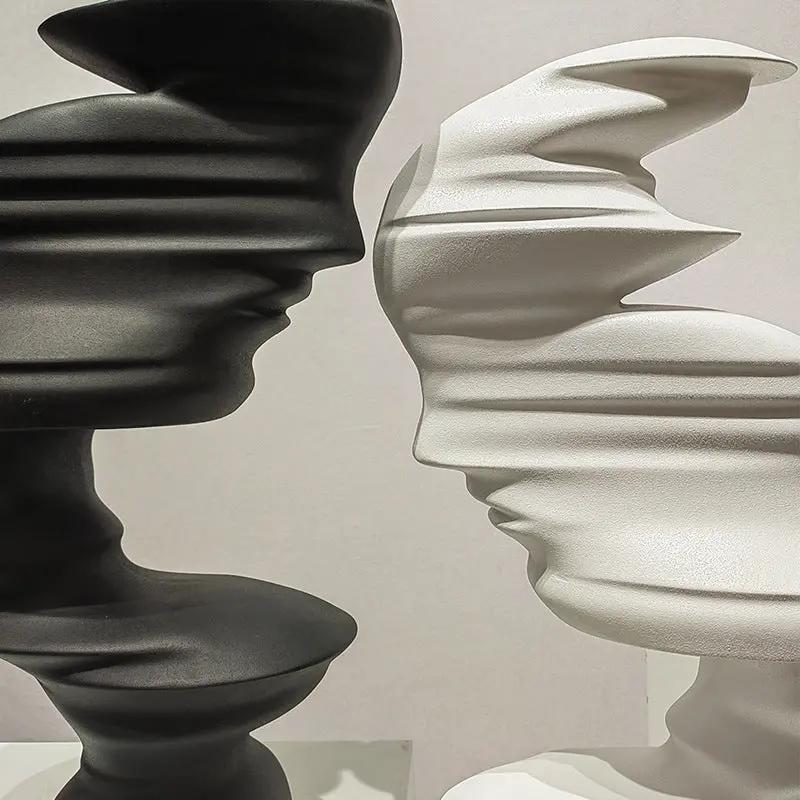 Coco AbstractMuse — Sculpture abstraite nordique & minimaliste PINK COCO