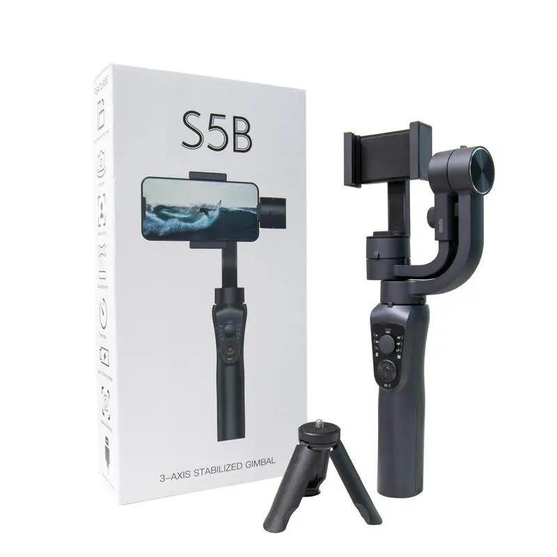 Three-Axis Handheld Gimbal Stabilizer S5/S5B – Stabilisateur Professionnel pour Téléphone PINK COCO