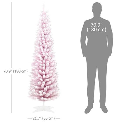 Sapin de Noël Artificiel Enneigé 6pi – Réaliste, Sécuritaire et Facile à Monter | Pink Coco pinkcoco