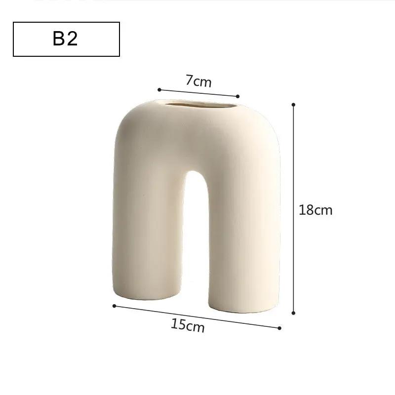 Coco GeoVase — Vase en céramique minimaliste fait main PINK COCO