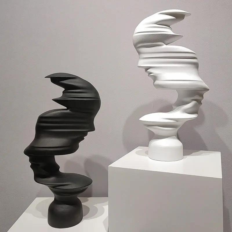 Coco AbstractMuse — Sculpture abstraite nordique & minimaliste PINK COCO