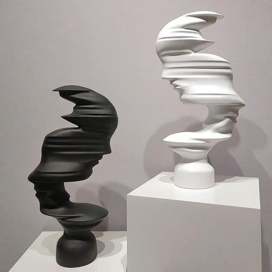 Coco AbstractMuse — Sculpture abstraite nordique & minimaliste PINK COCO