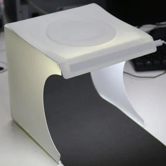 Mini Studio Photo LED Portable – Boîte Lumineuse avec Fond Blanc & Noir | Pink Coco Pro pinkcoco