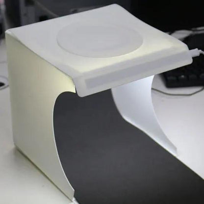 Mini Studio Photo LED Portable – Boîte Lumineuse avec Fond Blanc & Noir | Pink Coco Pro pinkcoco