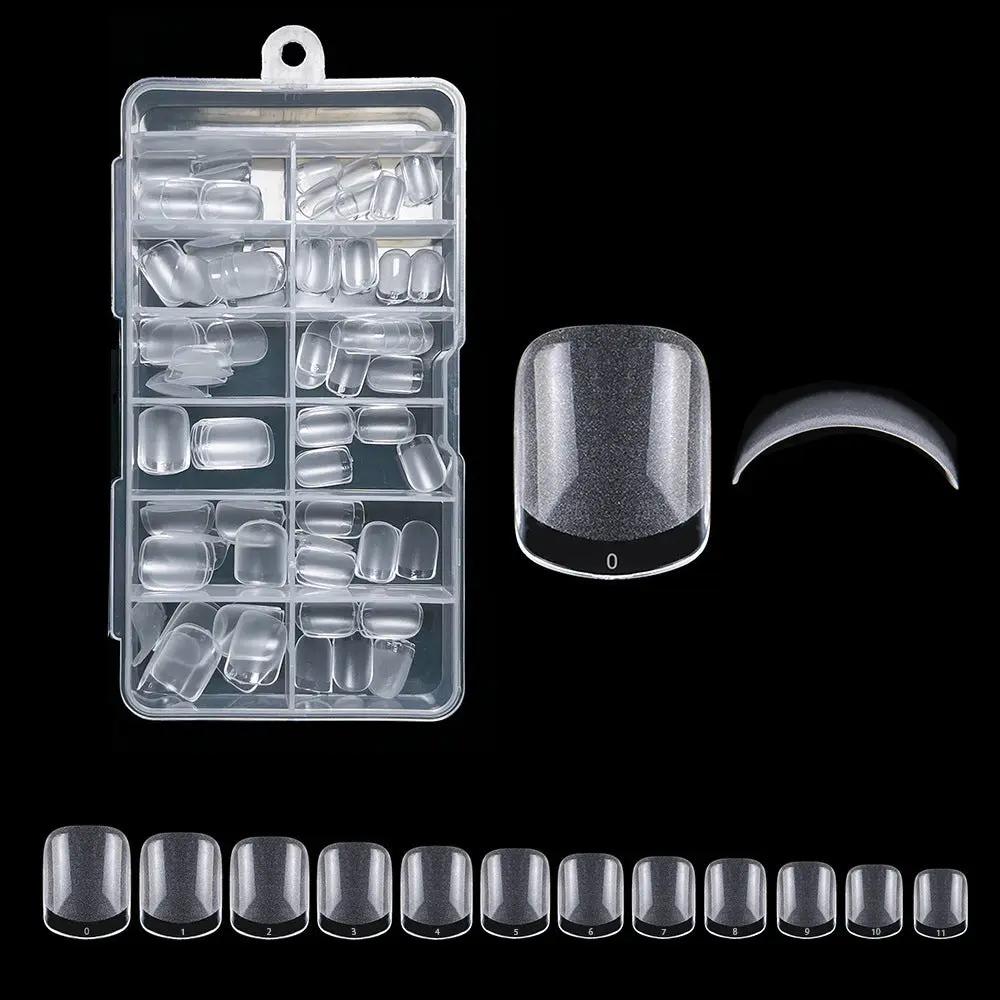 Coco Seamless Nails – 120 Ongles Ultra-fins Effet Mat Naturel (Forme Amande Courte) PINK COCO