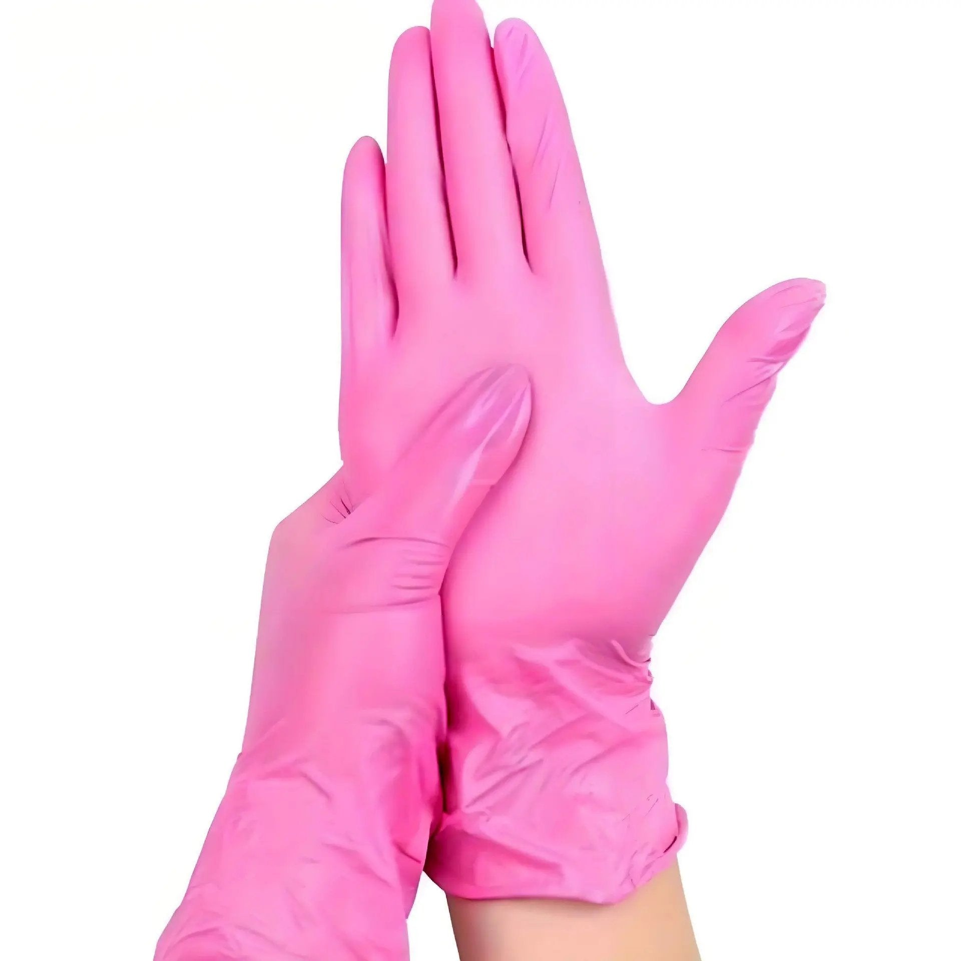 Coco NitraSafe – Gants nitrile noirs sans poudre (100 pièces) PINK COCO