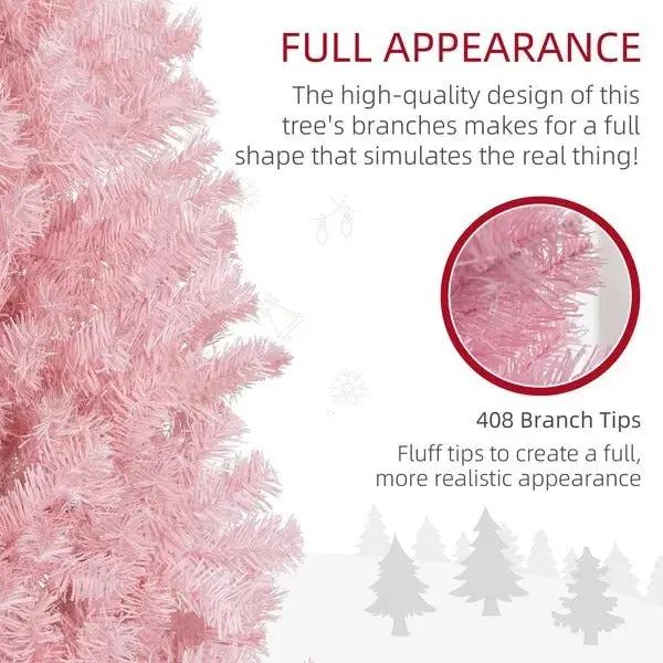 Sapin de Noël Rose 5 pi – Design Élégant et Facile à Monter | Pink Coco pinkcoco