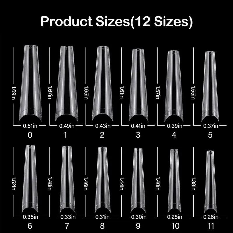 Coco French Denim Tips – Coffret de 240 Capsules Longues Transparentes et Naturelles Sans Marque PINK COCO