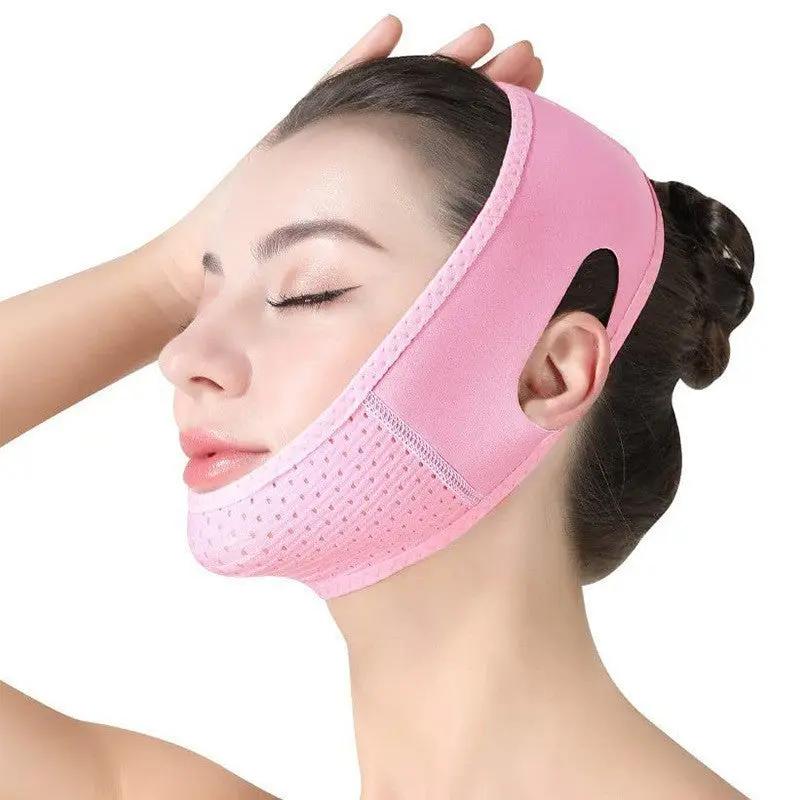 Coco V-Lift Face Band – Masque Raffermissant Visage en Plastique pour Effet V-Linéaire PINK COCO