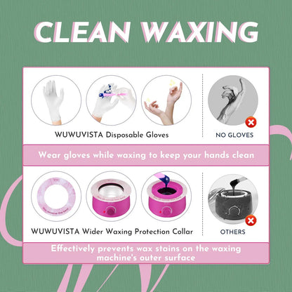 Coco Waxing Kit – Coffret Complet 56 Pièces d’Épilation Professionnelle avec Chauffe-Cire, Perles et Soin Post-Épilation PINK COCO