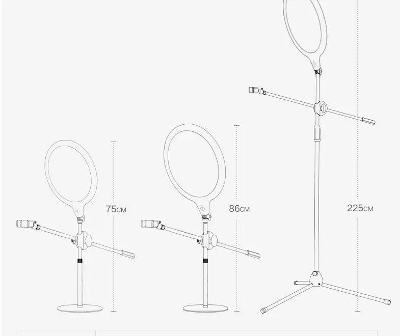 Coco LumiPro – Lampe de bureau LED télescopique pour live & beauté PINK COCO