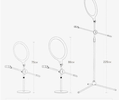 Coco LumiPro – Lampe de bureau LED télescopique pour live & beauté PINK COCO