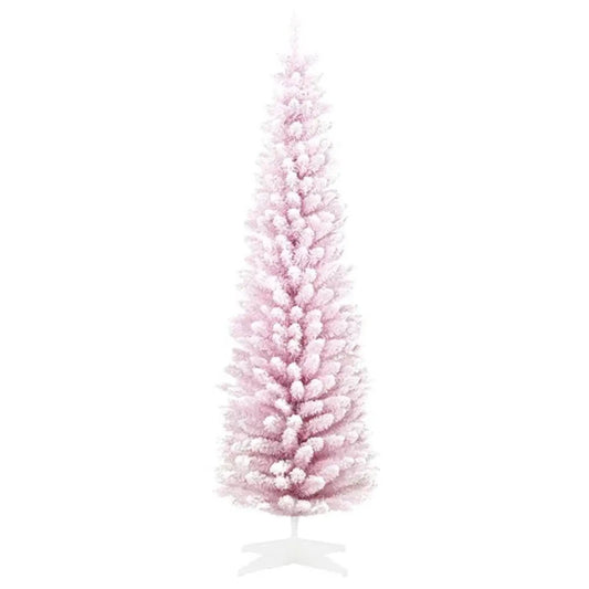 Sapin de Noël Artificiel Enneigé 6pi – Réaliste, Sécuritaire et Facile à Monter | Pink Coco pinkcoco