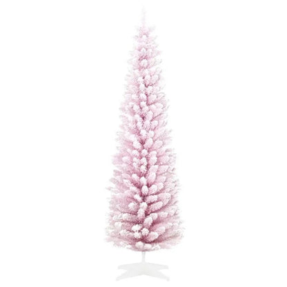 Sapin de Noël Artificiel Enneigé 6pi – Réaliste, Sécuritaire et Facile à Monter | Pink Coco pinkcoco