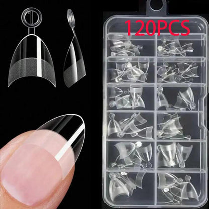 Coco Seamless Nails – 120 Ongles Ultra-fins Effet Mat Naturel (Forme Amande Courte) PINK COCO