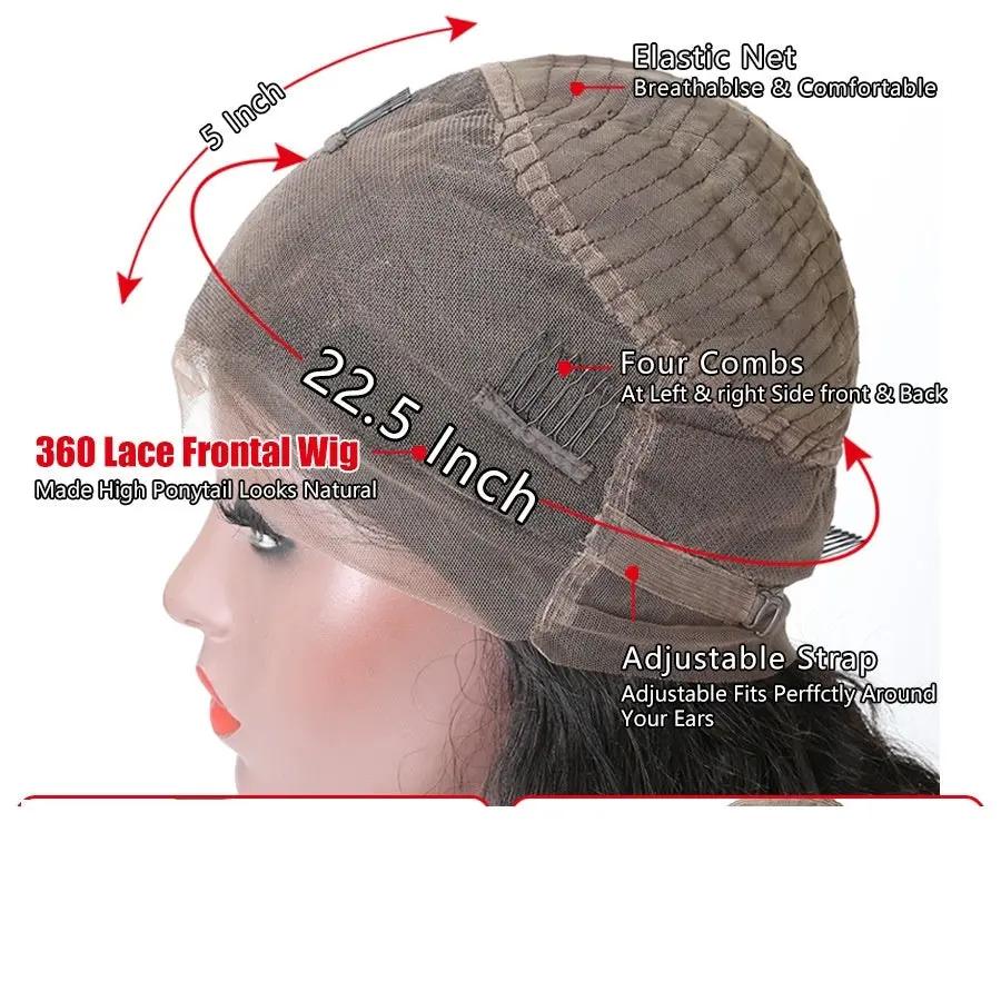 Perruque Lace Frontal 360 Lisse – Cheveux Réels 100 % Humains PINK COCO