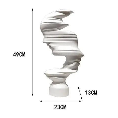 Coco AbstractMuse — Sculpture abstraite nordique & minimaliste PINK COCO